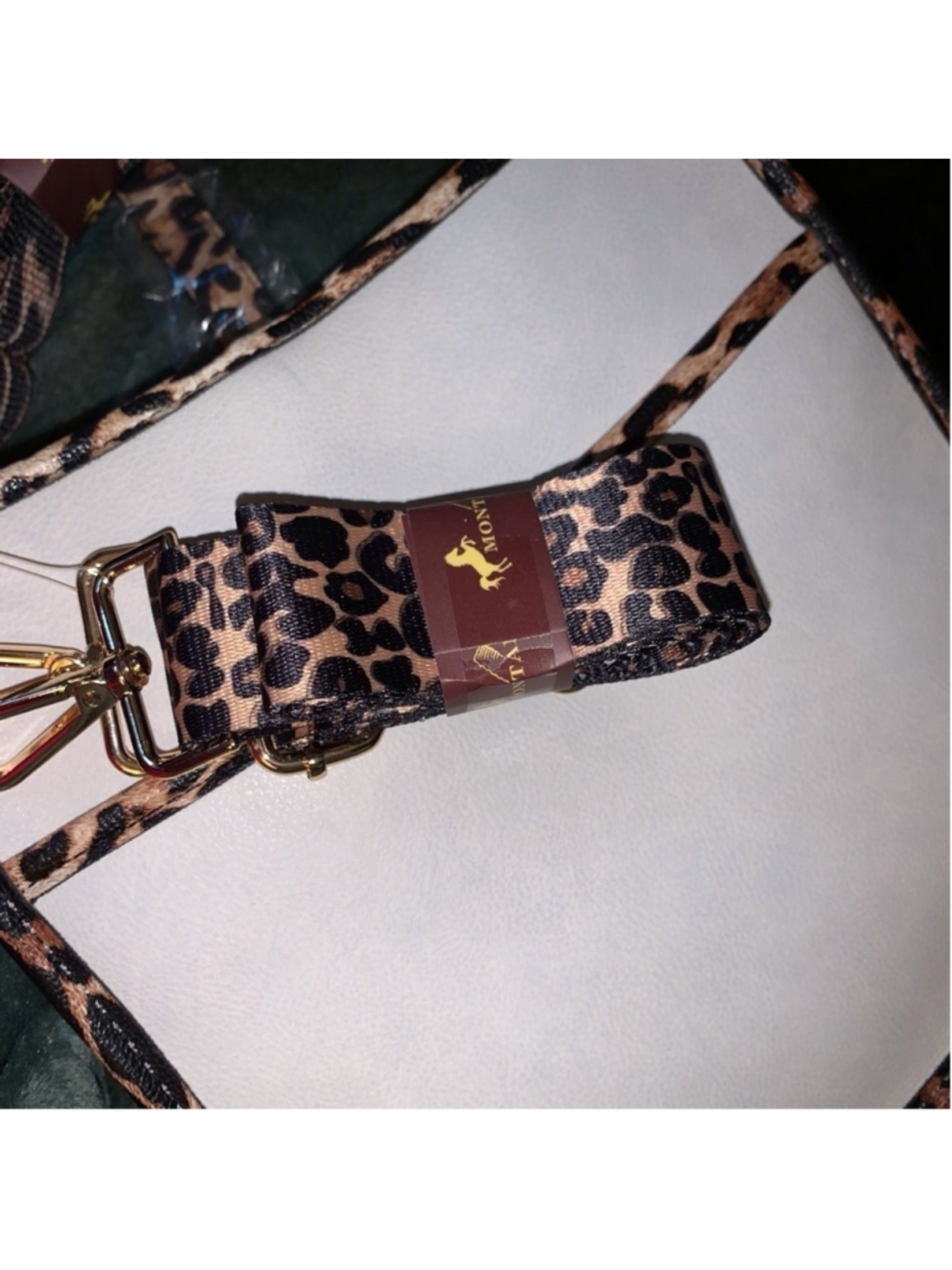 Montana West bucket bag leopard trim/straps - Picture 7 of 7